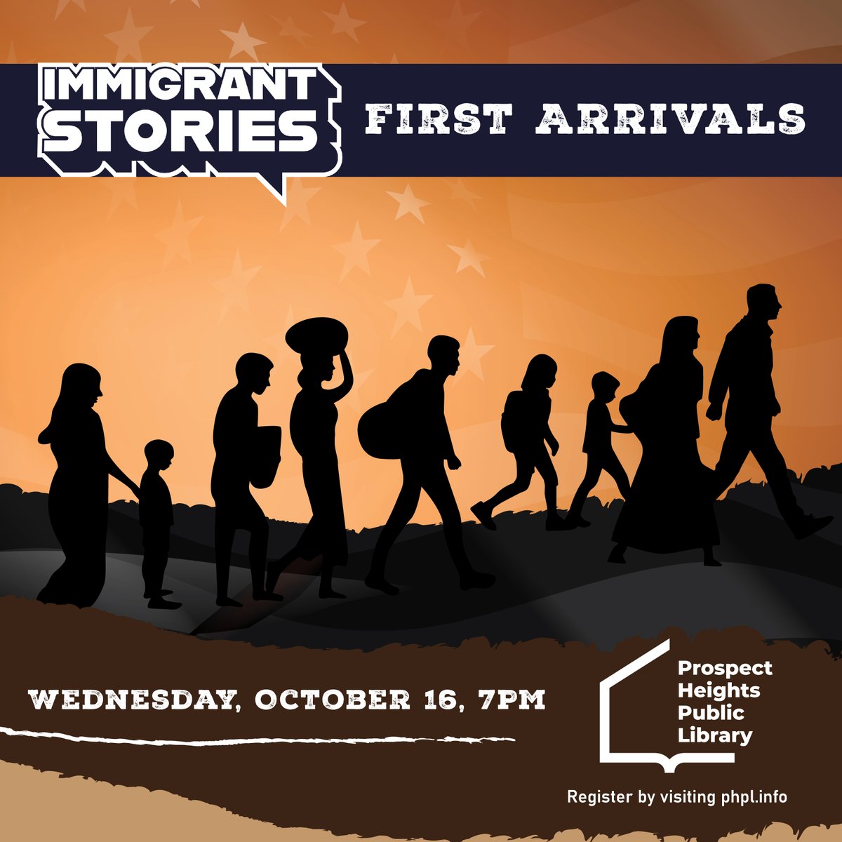 Join us on Oct. 16 for our first bi-monthly discussion series, beginning with First Arrivals! All are welcome to share stories and experiences of how you, your parents, or grandparents came to the U.S. Refreshments will be provided. #immigrants #migrants #community #newbeginnings