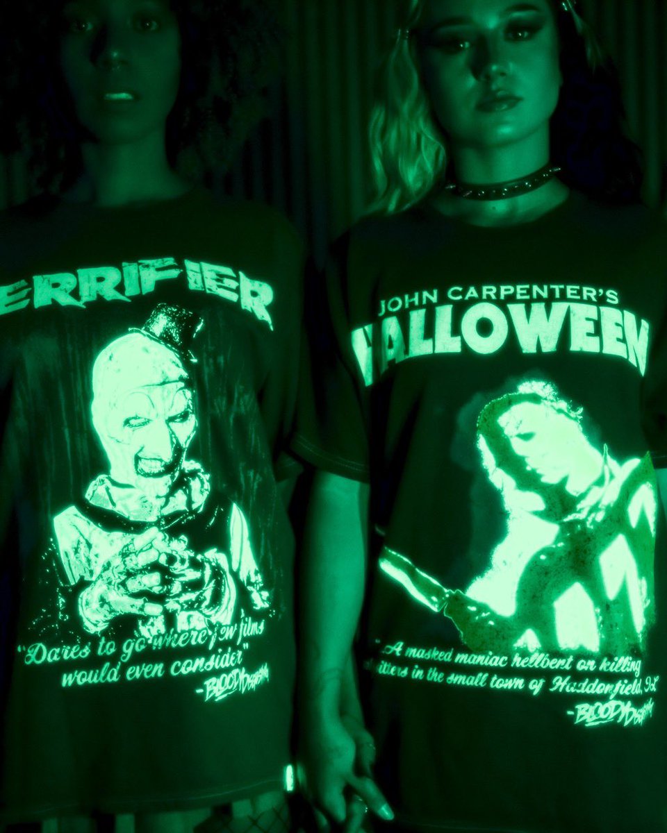 Spencer's (@spencers) on Twitter photo new glow in the dark <a href="/BDisgusting/">Bloody Disgusting</a> tees are here just in time for halloween 👀 shop our exclusive tees now, in-stores and online: bit.ly/3BC9j4B. new glow in the dark <a href="/BDisgusting/">Bloody Disgusting</a> tees are here just in time for halloween 👀 shop our exclusive tees now, in-stores and online: bit.ly/3BC9j4B.