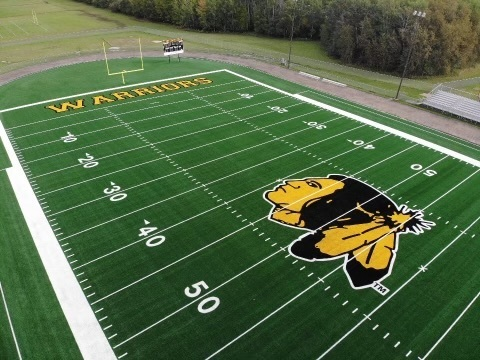 FieldTurf's tweet image. 🏈 @WarroadS football field recently got a major upgrade with a brand-new @FieldTurf #artificialturf surface! Thanks to the great work by @NationWSC, we&apos;ve provided the Warriors with a field that’s durable and ready to support elite #playerperformance.🔥 After last week&apos;s home…