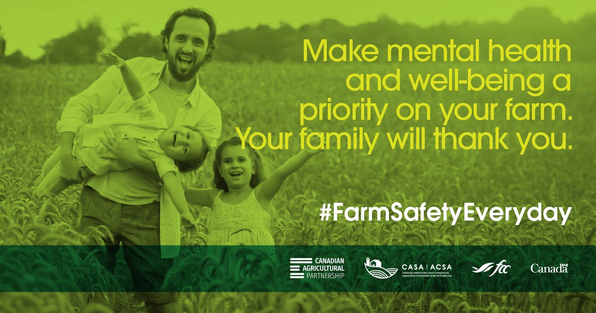 planfarmsafety's tweet photo. Twenty-five percent of farmers reported experiencing suicidal thoughts in the past year. National Farmer Mental Health Alliance provides counselling services to farmers and their families. Learn more on our website. #sustainablecdnag #planfarmsafety #agmentalhealth https://t.co/6Vc9515wcA