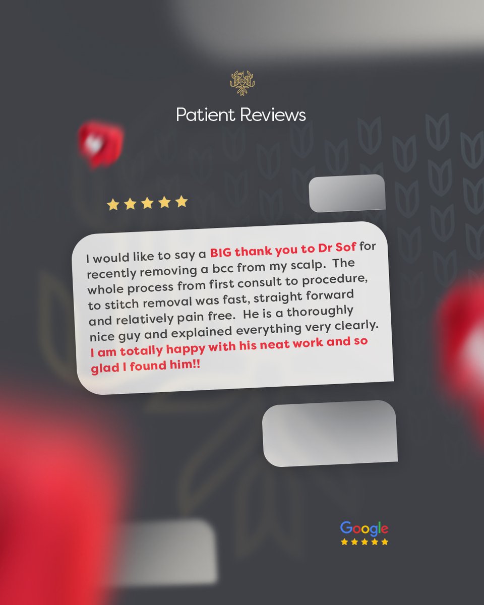 A big thank you to our wonderful patients for sharing their experiences with us! 🌟
We’re so happy to hear about your smooth and pain-free journey with Dr. Sof. Patient care and satisfaction are always our top priorities at Renovatio Clinic. 🙌