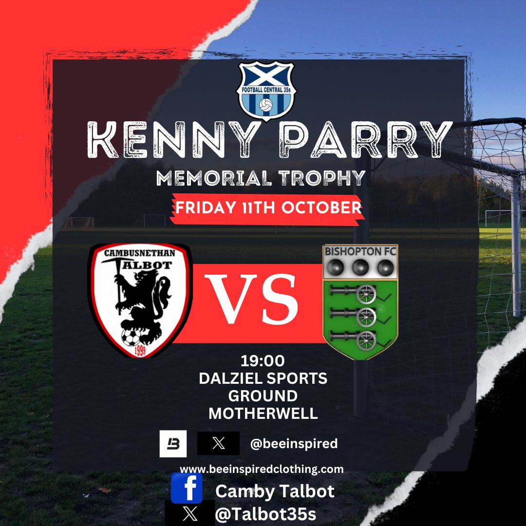 Talbot35s's tweet photo. 🔴⚫️ 🏆CUP FIXTURE 🏆⚫️🔴

Cup action tomorrow night in the 2nd round as we take on @bishoptonfc35s 

6:30 meet for everyone 

@centregions35s @scottish_aff https://t.co/mikOnaw299