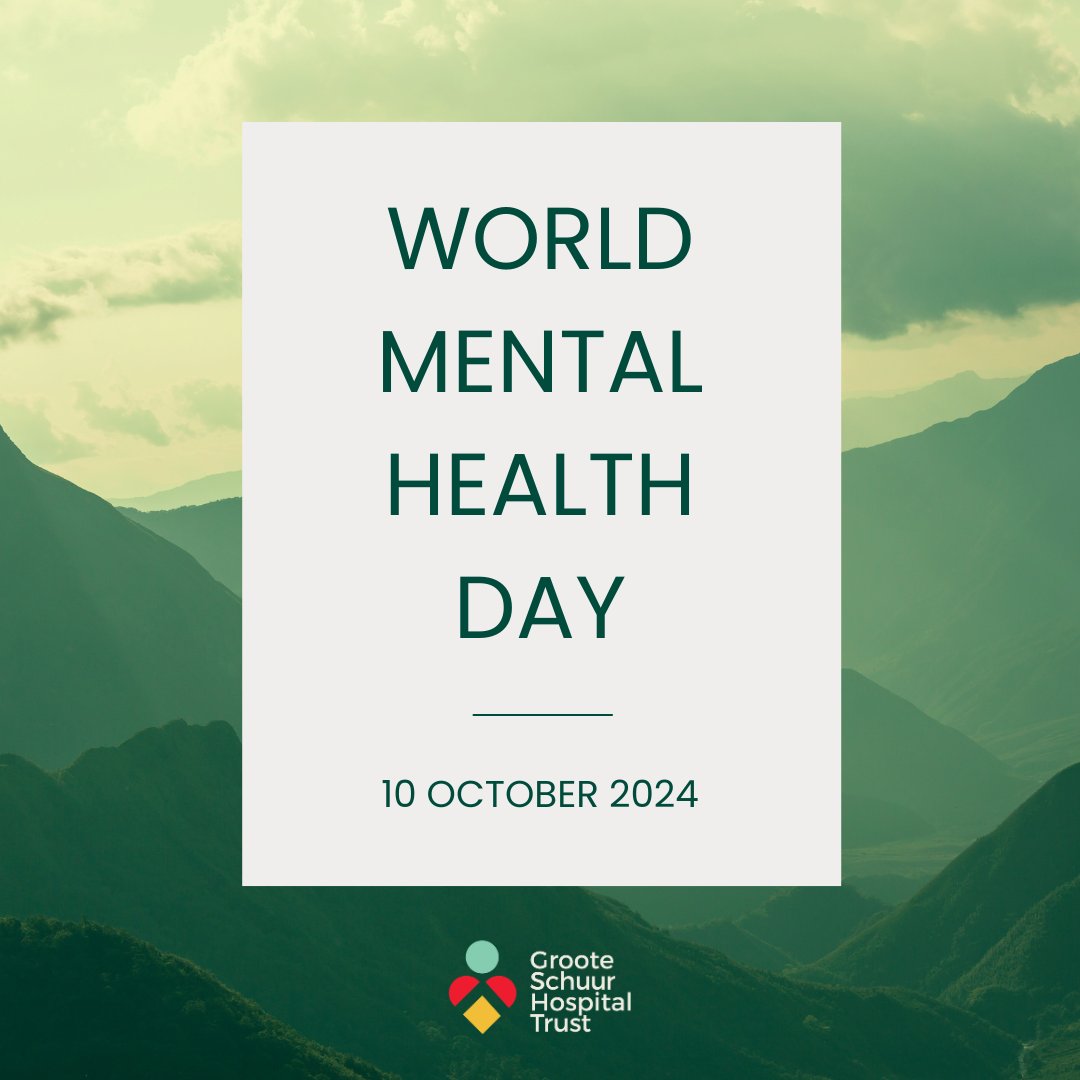 Groote Schuur Hospital Trust (@gsh_trust) on Twitter photo World Mental Health Day Reminders
1οΈβ£ You matter β your mental health is important π
2οΈβ£ Reach out β it's okay to ask for help π€
3οΈβ£ Self-care is key β take time for YOU π§ββοΈ
4οΈβ£ Break the stigma β let's talk about mental health
5οΈβ£ Check in β a simple "How are you?" goes a long way World Mental Health Day Reminders
1οΈβ£ You matter β your mental health is important π
2οΈβ£ Reach out β it's okay to ask for help π€
3οΈβ£ Self-care is key β take time for YOU π§ββοΈ
4οΈβ£ Break the stigma β let's talk about mental health
5οΈβ£ Check in β a simple "How are you?" goes a long way