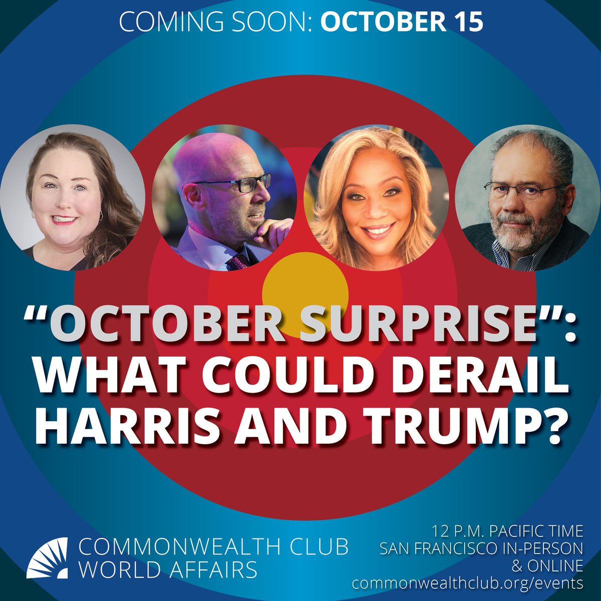World Affairs (@world_affairs) on Twitter photo SPECIAL "OCTOBER SURPRISE" PROGRAM <a href="/cwclub/">Commonwealth Club World Affairs of California</a>: podcasts.apple.com/us/podcast/spe…
Join @raysuareznews, <a href="/TaraSetmayer/">Tara Setmayer (🦋🦋 meet me there!)</a>, <a href="/RachelBitecofer/">Rachel Bitecofer 🗽🦆</a>, and <a href="/JonathanMetzl/">Jonathan M. Metzl</a> on Tuesday, 10/15. Find out more, and your get your tickets here: tinyurl.com/3sjz4336 SPECIAL "OCTOBER SURPRISE" PROGRAM <a href="/cwclub/">Commonwealth Club World Affairs of California</a>: podcasts.apple.com/us/podcast/spe…
Join @raysuareznews, <a href="/TaraSetmayer/">Tara Setmayer (🦋🦋 meet me there!)</a>, <a href="/RachelBitecofer/">Rachel Bitecofer 🗽🦆</a>, and <a href="/JonathanMetzl/">Jonathan M. Metzl</a> on Tuesday, 10/15. Find out more, and your get your tickets here: tinyurl.com/3sjz4336