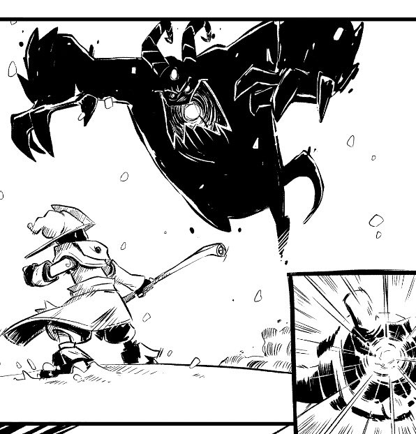 D__Gee's tweet photo. Sometimes you just gotta shred some demons.

 Pledge on kickstarter now and enjoy 25 stories by 50 creators! 

https://t.co/svofW79d9u

#fantasy #anthology #widdaw #supportindiecomics #gilly #mage #wizard #magic #lightvsdark https://t.co/YKef9864qB