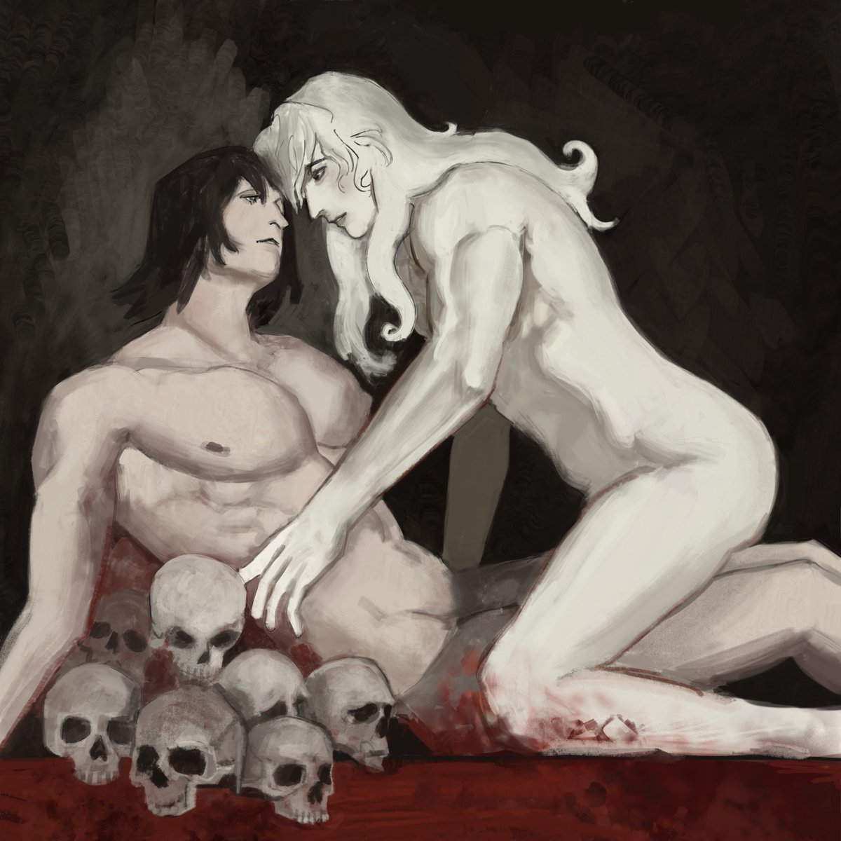 This is a rework of an older painting! I still really like this one ♥️
#OC #illustration #originalart