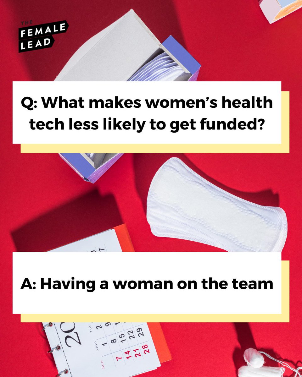 Women's health tech is less likely to get funding if it has a woman on its founding team, according to research reported by <a href="/guardian/">The Guardian</a>.

Women leading femtech companies, which include period monitoring and fertility apps, got an average of 23% less funding compared with similar
