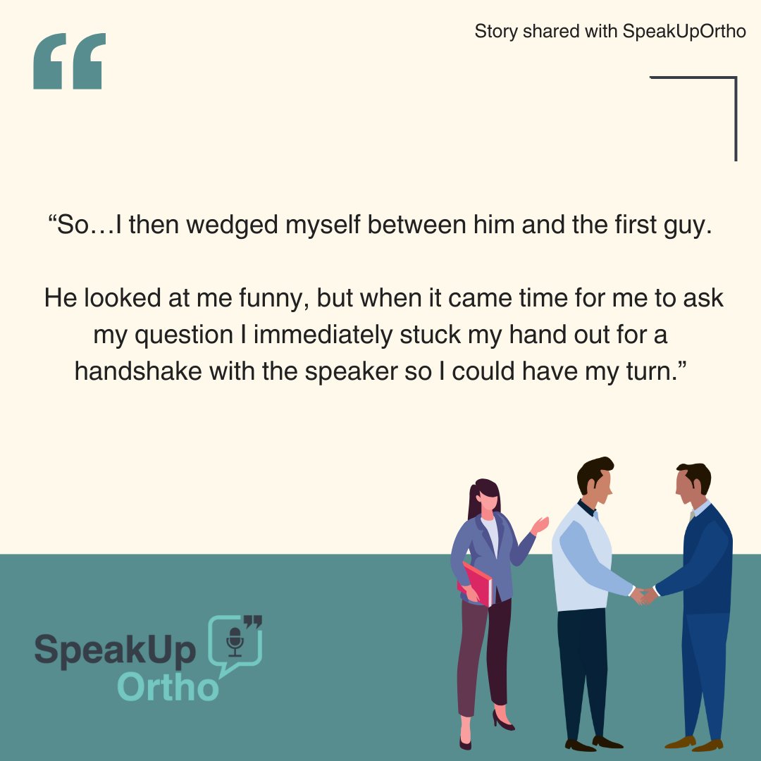 🌟 In Part 1 of our series, Speak Up Ortho shines a light on the unique experiences of women attending orthopaedic conferences. These stories not only highlight the challenges faced but also the resilience and contributions of women in orthopaedics. 
#SpeakUpOrtho