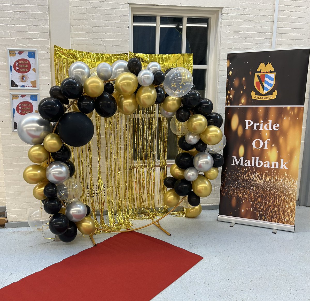 MalbankSixthF's tweet photo. We are all set up for the first ever Pride of Malbank awards!!! #POMs https://t.co/M2suwJOxm1