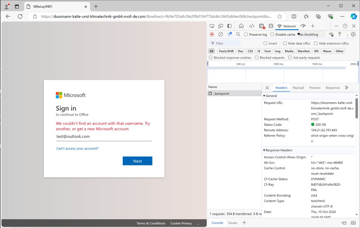 🚨 #Phishing PDF File Evaded All The AV Solutions🚨
⚠️ #FakeMicrosoftLoginPanel ⚠️

📌 VT Detection: 0 / 65

📁 Filename: Dussmann Kalte- und Klimatechnik GmbH Zahlung.pdf
🔐 MD5: ecae32462944be54e54e01d2c978c82d
🕵️‍♂️ IOCs:
- (DOMAIN)