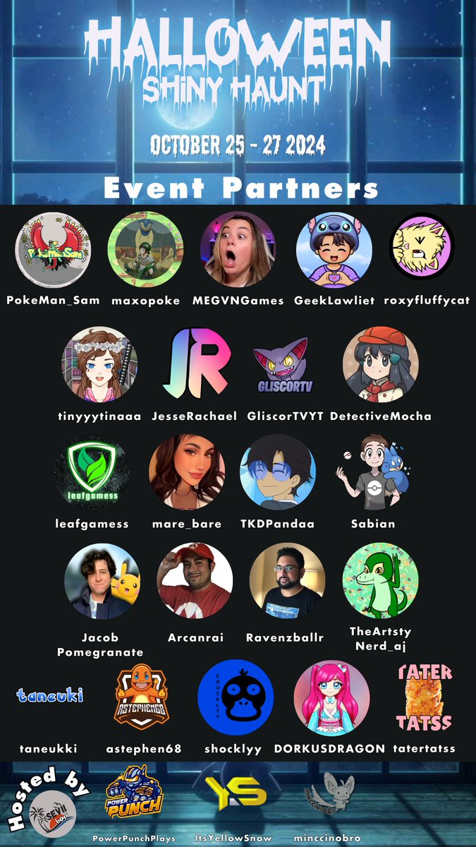 seviiboys's tweet image. Introducing our biggest lineup of event partners yet! We can't wait to get into the #shinyhaunt with y'all!