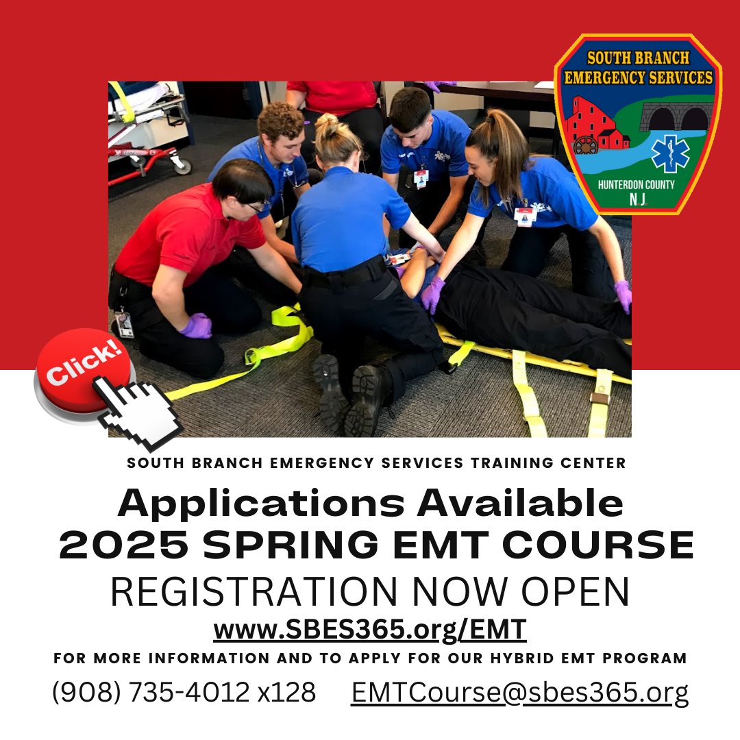sbes365's tweet photo. 🚑 Want to make a difference in your community? 🚑 Become an EMT and be the hero when it counts! 💪Applications for Spring 2025 EMT Course now open🗓️ Hybrid course starts 1/2025! 🔗 Apply now at https://t.co/RG9aIrWX8N https://t.co/Axjd5Jc73c