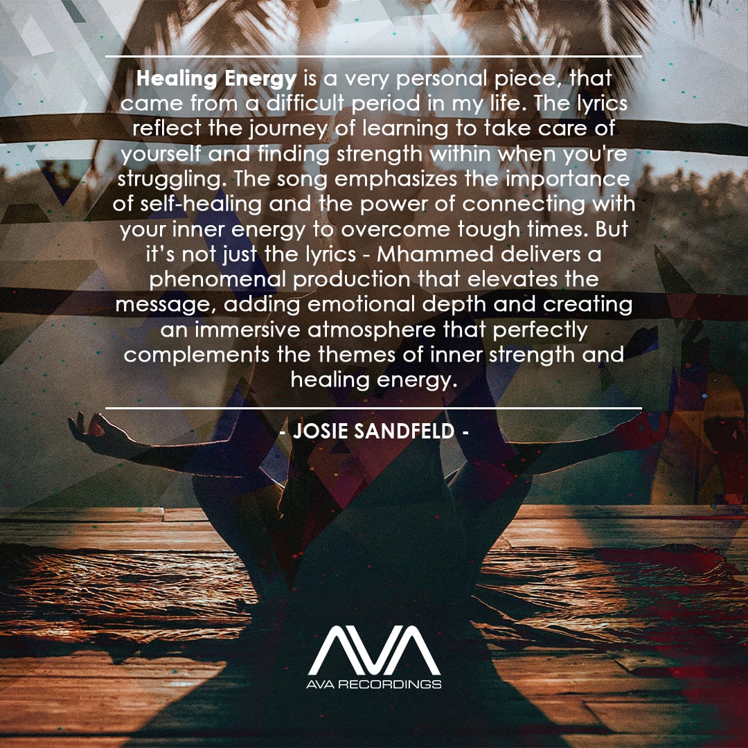 AVARecordings's tweet image. &quot;Healing Energy&quot; by @elalamimusic and vocalist @Josiesofficial is a captivating vocal trance track that combines soaring melodies with healing  vocals.

DL/Stream: ava.lnk.to/healingenergy

#avarecordings #progressivetrance #vocaltrance #healing #mhammedelalami #josiesandfeld