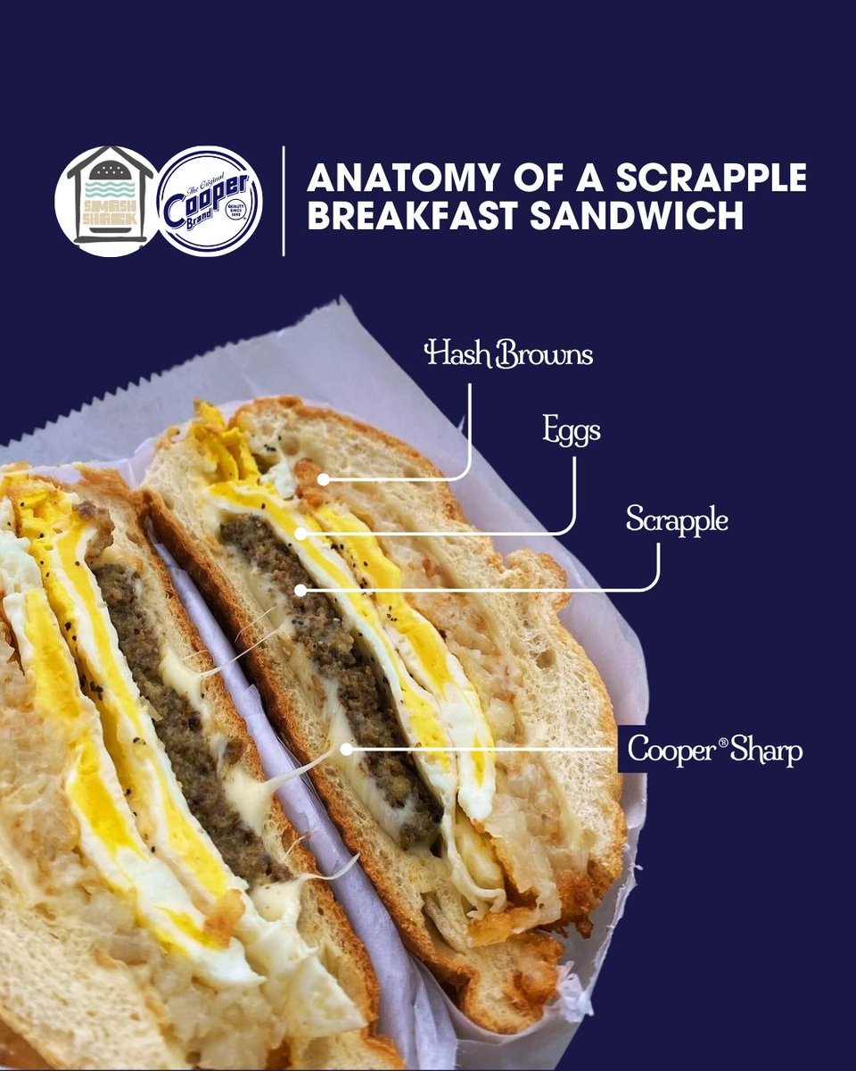 TheCooperCheese's tweet photo. The most important meal of the day is this breakfast sandwich from #SmashShackCapeMayNJ... 🧀 🍳 Cape May Crew - who's heading over to try it? 👀 #cookingwithcooper #coopercheese #americancheese #coopersharp #eggsandwich #breakfastsandwich #cheeselover #capemaynj #njeats https://t.co/bejlBeFdOn