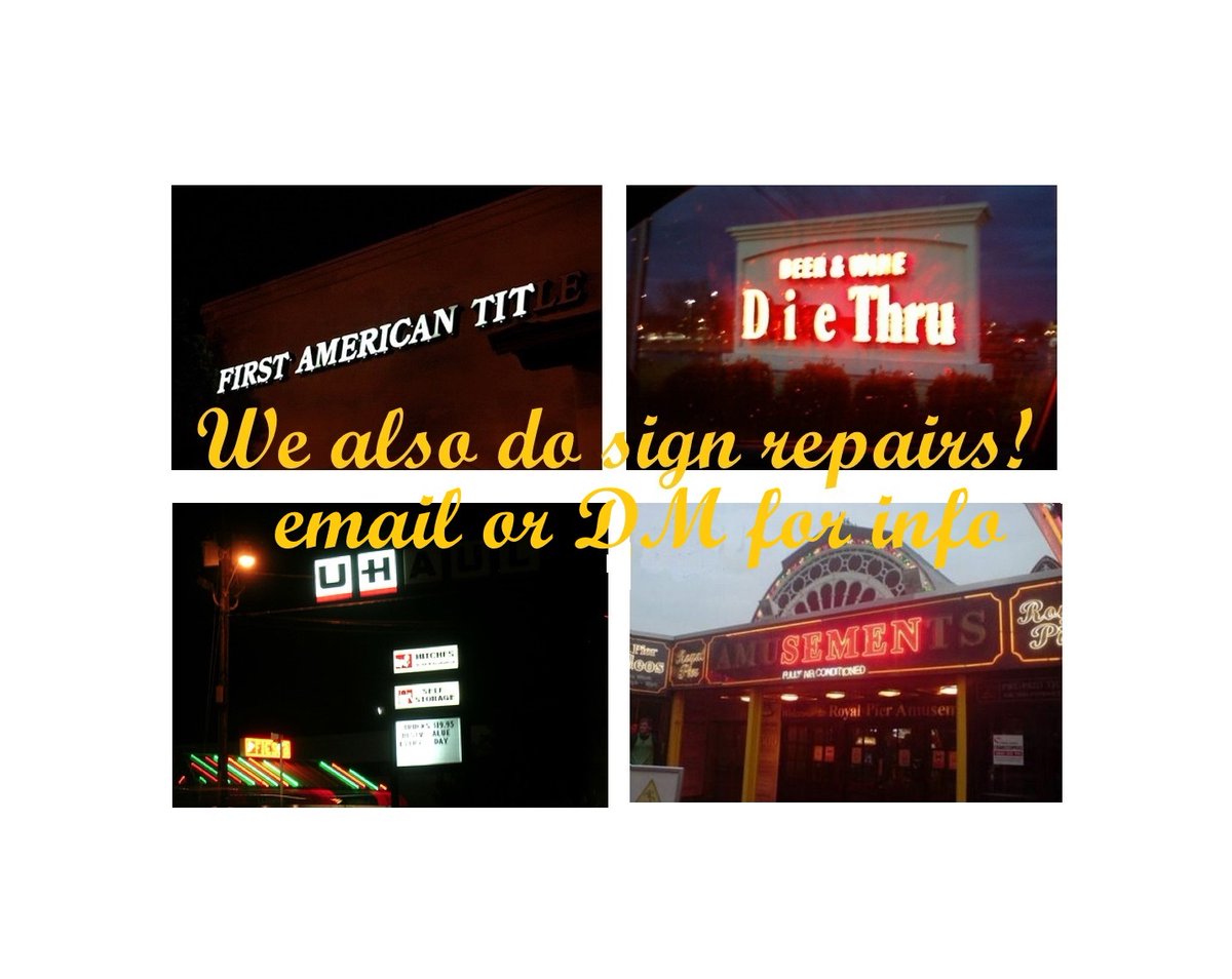 SignFabAZ's tweet image. 🫣If your #commercialsignage needs repair, feel free to contact us for info.  Email in bio or use Twitter Direct Messaging.  #sign #neon #illuminated #oopsie #broken #fix #signage