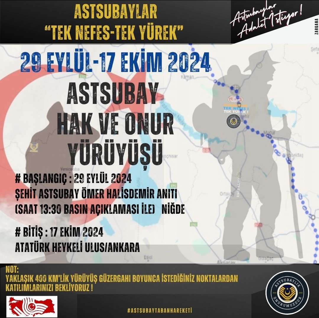 Ömrünü vatan savunmasına veren Astsubaylar imtiyaz değil sadece hakkını istiyor  🇹🇷
#cevapverin  
#1keredenneolur #AstsubayaAdaletYürüyüşü