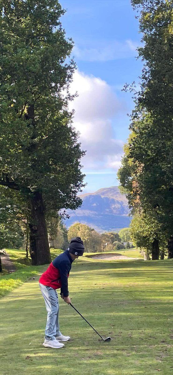 StModansPE's tweet photo. A great day for Michael and Jack on the golf course ⛳️

Not only did Jack get a hole in one but the boys played some excellent golf in a closely contested match against @BalfronHSsport and managed to secure the win on the 18th🥳🌟👏

Thanks to @PaulRodger67 for organising 👍 https://t.co/0VXsGOBVH1