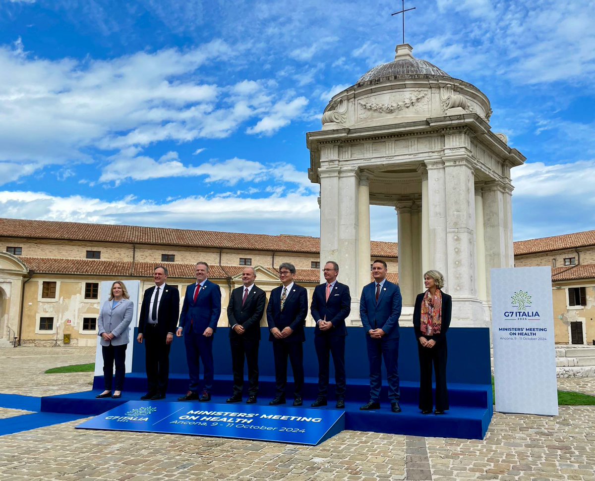 Very good day of <a href="/G7/">G7</a> meetings in Ancona, focussed on antimicrobial resistance, health financing and reform.

As we’ve learned at great cost to lives and livelihoods, global health challenges are national health challenges.

We’re stronger and healthier together.