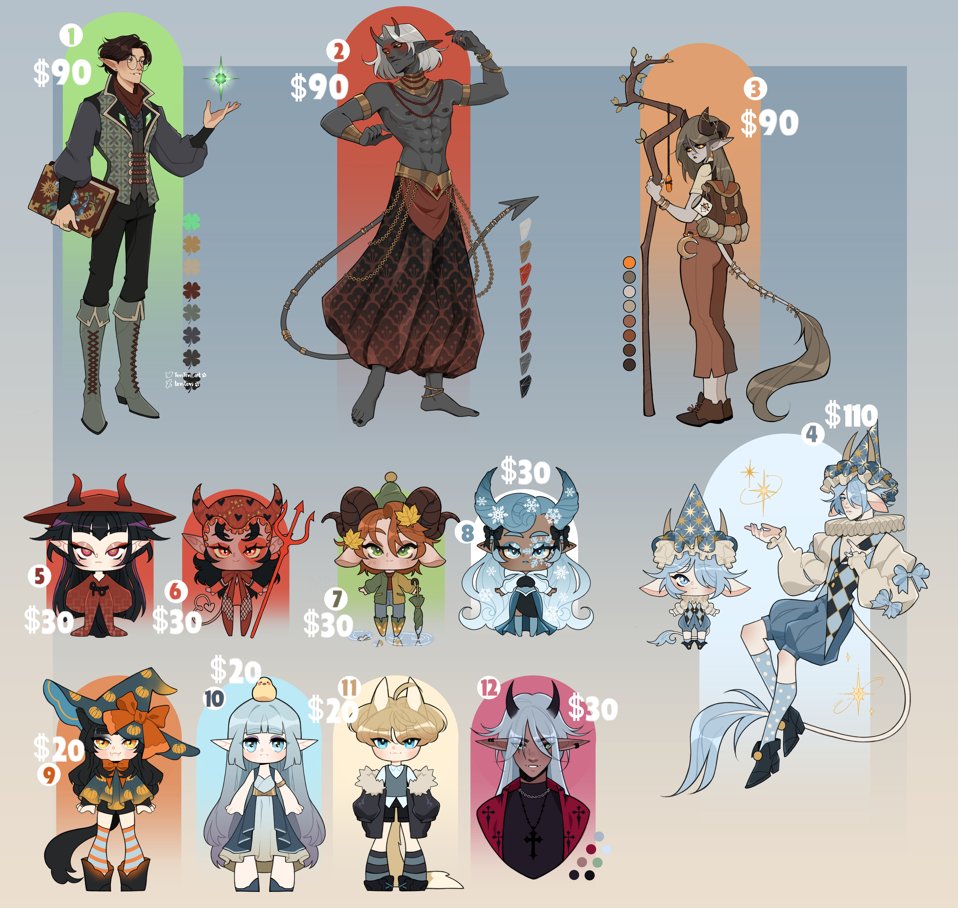 💗ADOPTABLES SALE!
Hello! ^^
All that is still available!👀
Information you can find in the image!✨
If you have any questions, please feel free to ask me!
Please, DM or comment to claim!🫶

#dndcharacter #dnd #adoptables #characterdesign