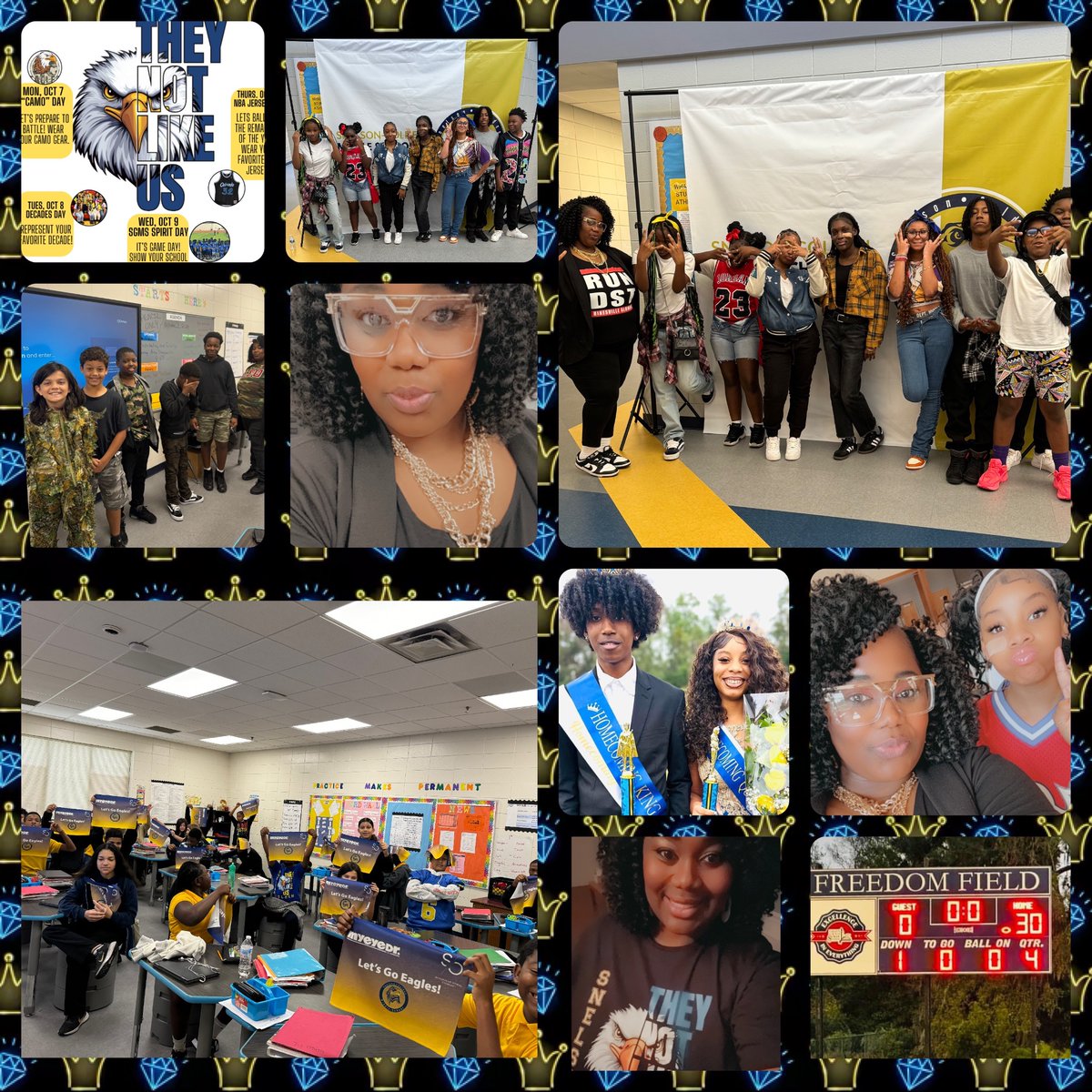 💛🤴🏾 <a href="/SGTheBestNest/">SnelsonGoldenMS</a>   Homecoming Week 2024. It was short but sweet!👸🏾💙
<a href="/akjohnsonEdS/">Dr. Anthony K. Johnson</a> 
#TheyNotLikeUs 😎
#SnelsonStrong 💪🏾
#EaglePride 🦅