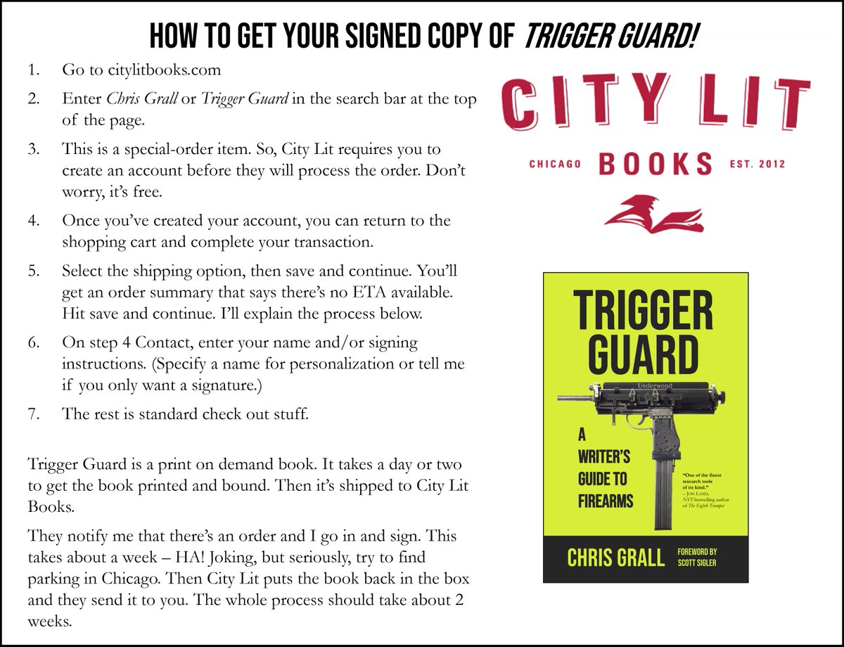 dtn8or's tweet photo. Update #TriggerGuard
I've cracked the code on getting signed copies to those that are interested. (Just in time for the holidays!) Paperback is available now, Hardback will be available soon.
https://t.co/p69d8nU04u https://t.co/mS2ZUIBO6k