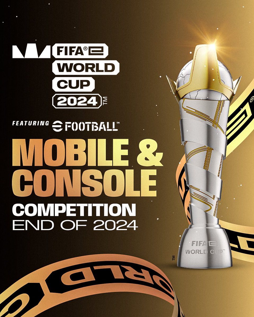 Welcome to #FIFAe, <a href="/play_eFootball/">eFootball</a> 🌟⚽

Two FIFAe World Cup featuring <a href="/play_eFootball/">eFootball</a>: 1 x on mobile and 1 x on console 🔥

The journey starts with in game events - check out FIFA.GG to find out more 👀 #FeWCeFootball