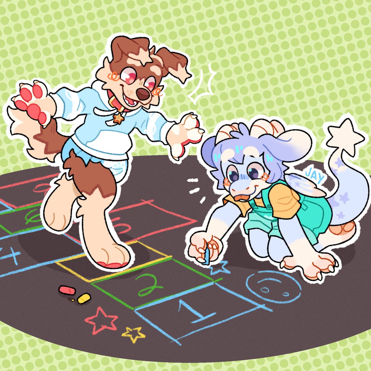 Wanna join us?? 🌈🖍️

My part of the art trade with the cute <a href="/Ailan_art/">~Ailan💫</a> ✨