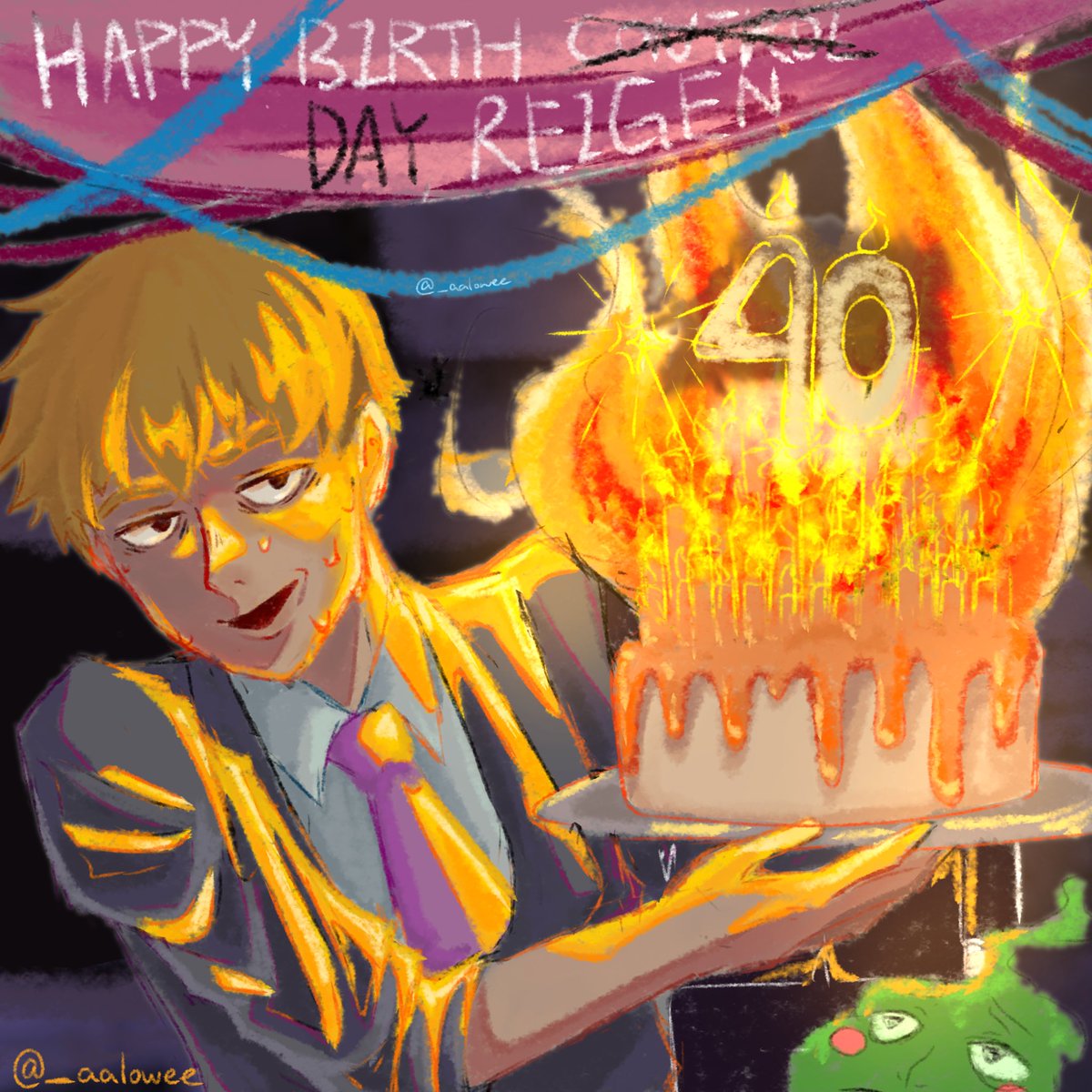 Happy Reigen Day
#reigenbirthday2024 #mp100 #reigenarataka #霊幻新隆誕生祭2024