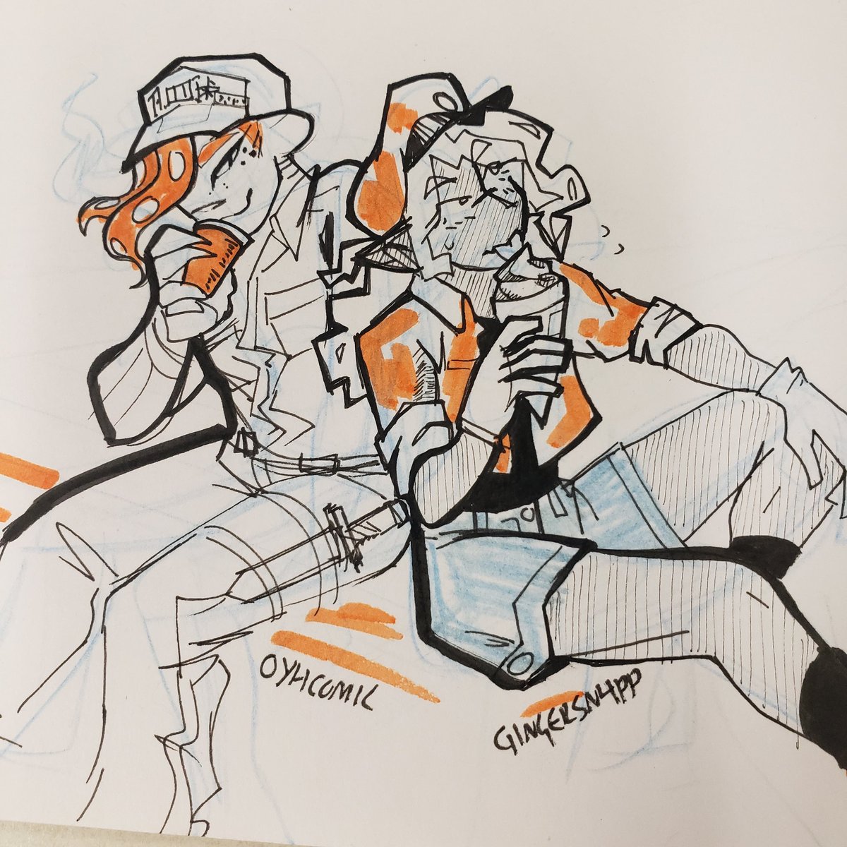 gingersn4pp's tweet photo. Halloween! From cinnamon spritz -- Spritz at work!!!! 🩸💉 #OYHCOMIC #splatoonoc https://t.co/zspbrCxlPU