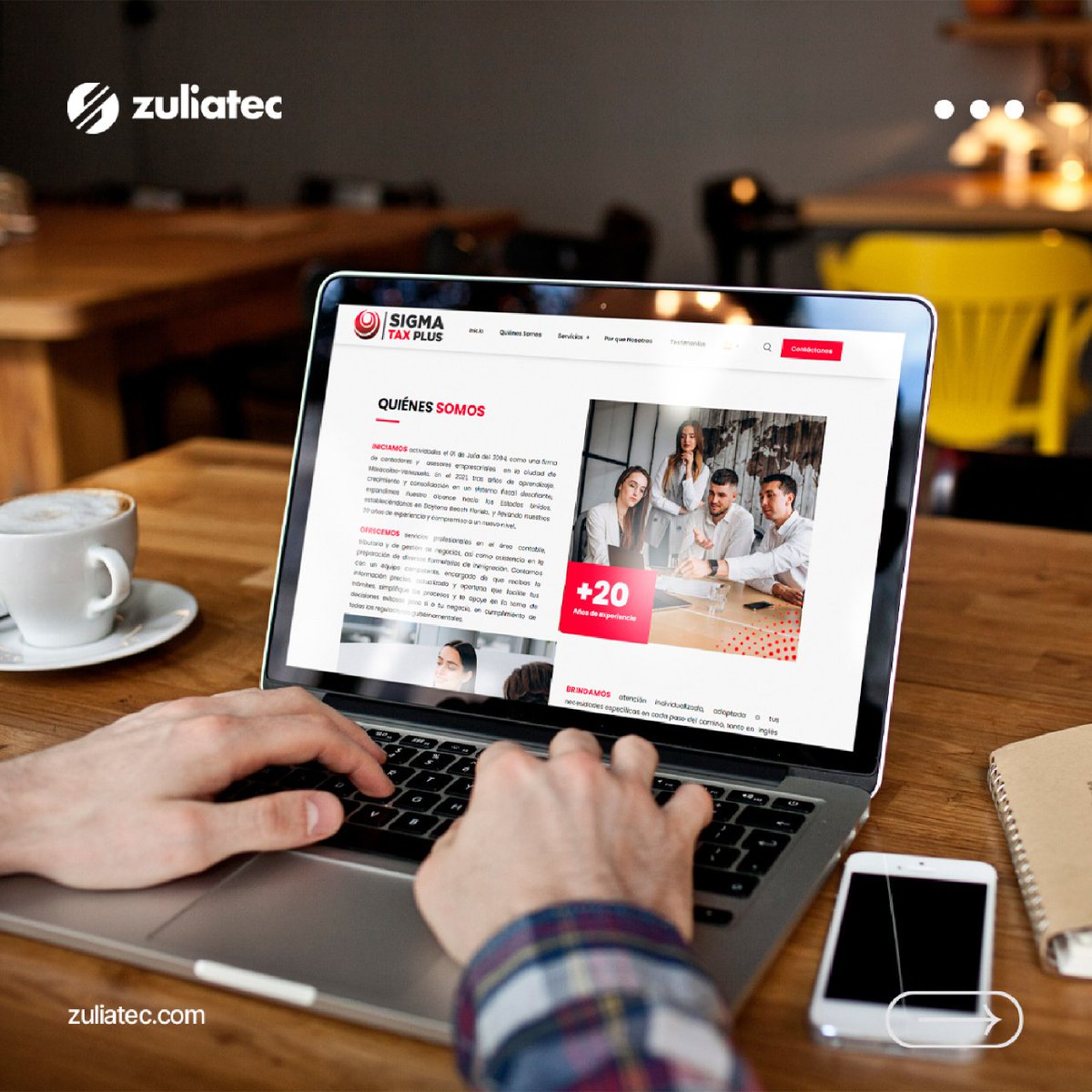 Nos complace compartir el sitio web que hemos desarrollado para Sigma Tax Plus, enfocado en brindar una experiencia fácil, profesional y eficiente. 

sigmataxplus.com

¿Te gustaría saber más sobre nuestros proyectos web? Escríbenos y conversemos. 📲