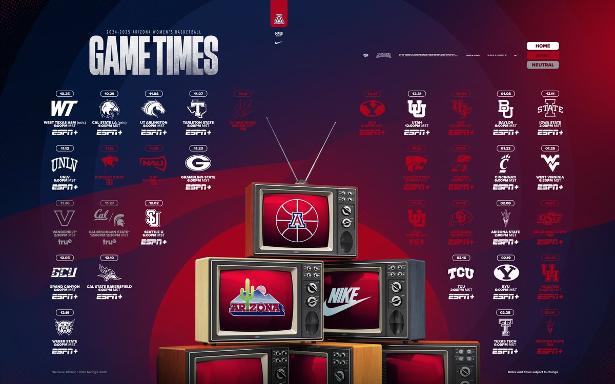 It's getting real!!

The 2024-2025 schedule is HERE!

#MadeForIt x #LeaveALegacy