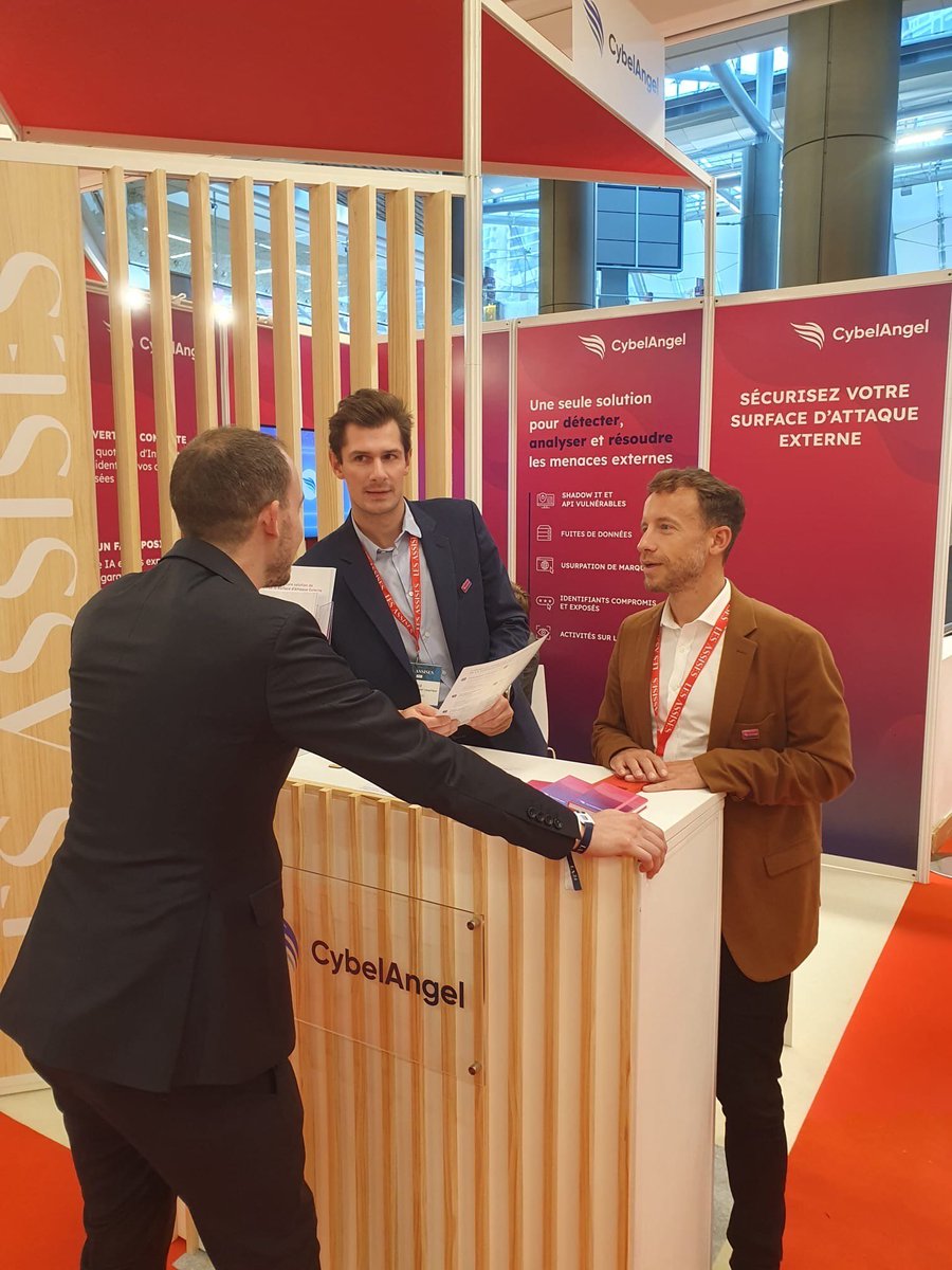 CybelAngel's tweet image. Le deuxième jour à @Les_Assises a été encore une excellente journée ! Venez rencontrer l&apos;équipe de CybelAngel au stand E23 pour une démo en direct de #EASM demain. 

Affrontons ensemble les menaces externes !