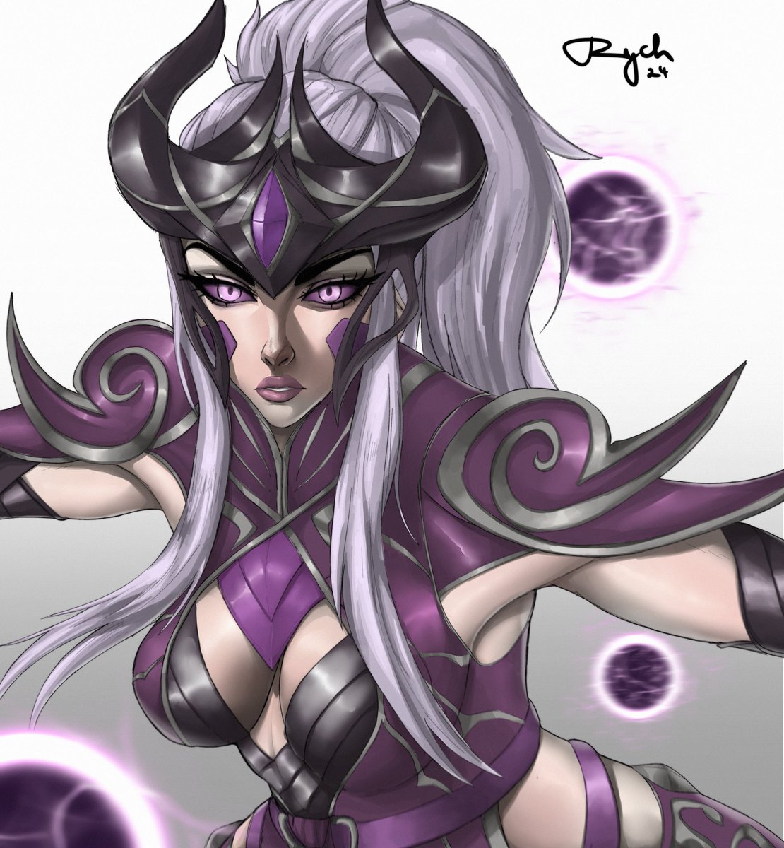 Sandevistan21's tweet photo. #Syndra portrait thing https://t.co/umns6F6zEo