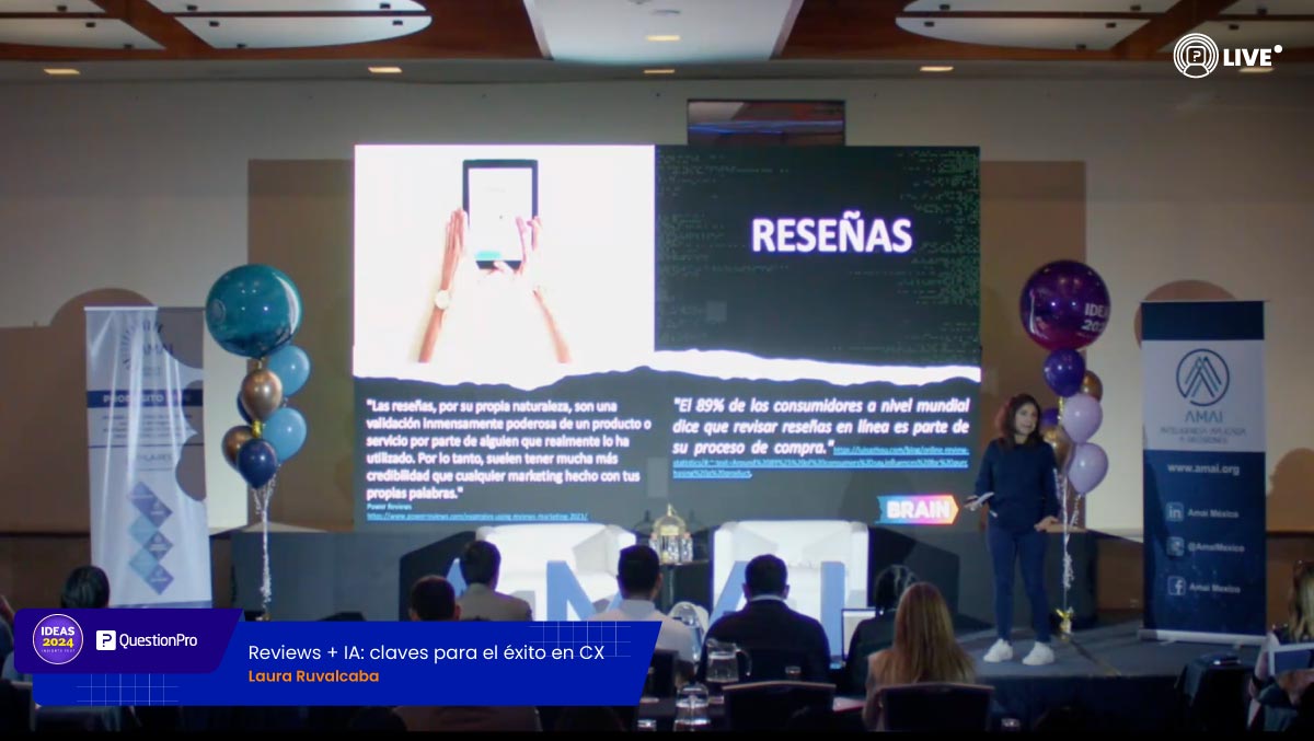 Laura nos presenta cómo las reviews en línea influyen en las decisiones de compra y la manera en que las empresas pueden aprovechar esta avalancha de datos digitales.🧐 #IDEASAMAI2024