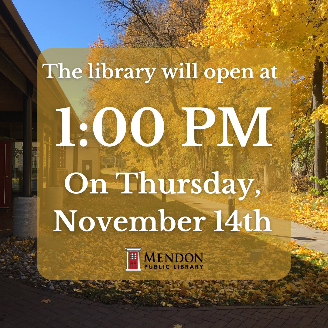 Mendon Public Library (@mendonlibrary) on Twitter photo 