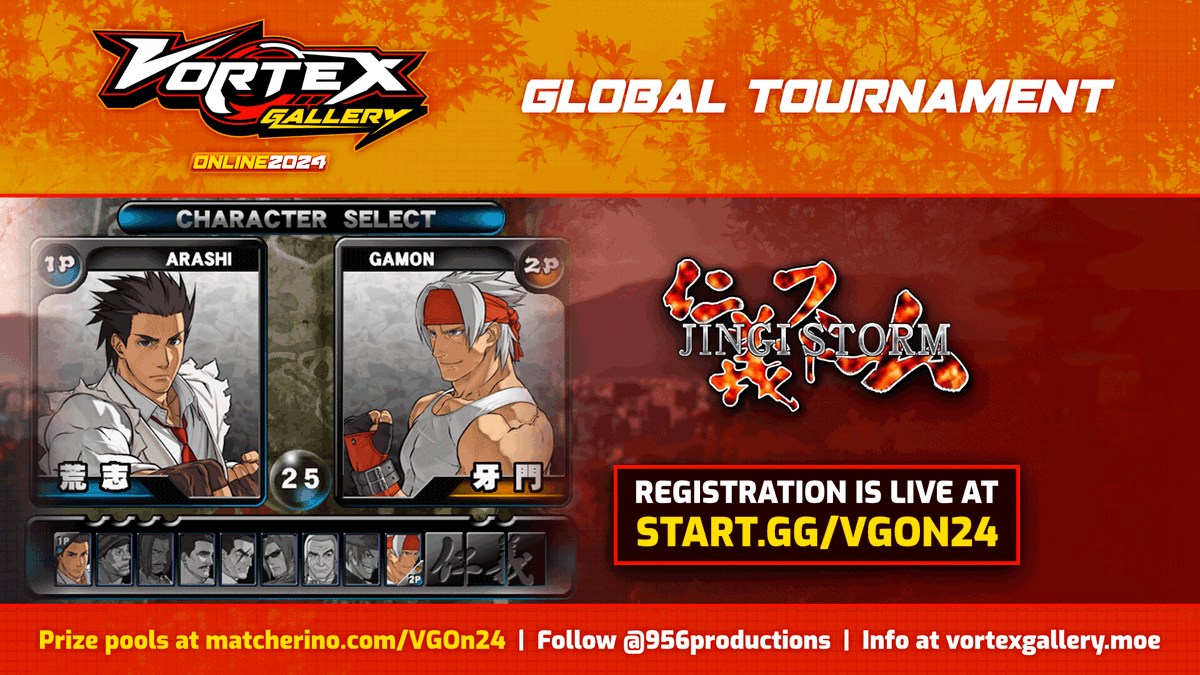 956Productions's tweet photo. 💥 Fight up a storm!

Jingi Storm is in this year's Vortex Gallery Online Lineup!

📝Register at https://t.co/Yt2IJfFFyx today!

#VGOn24 https://t.co/YClCh6JTbo