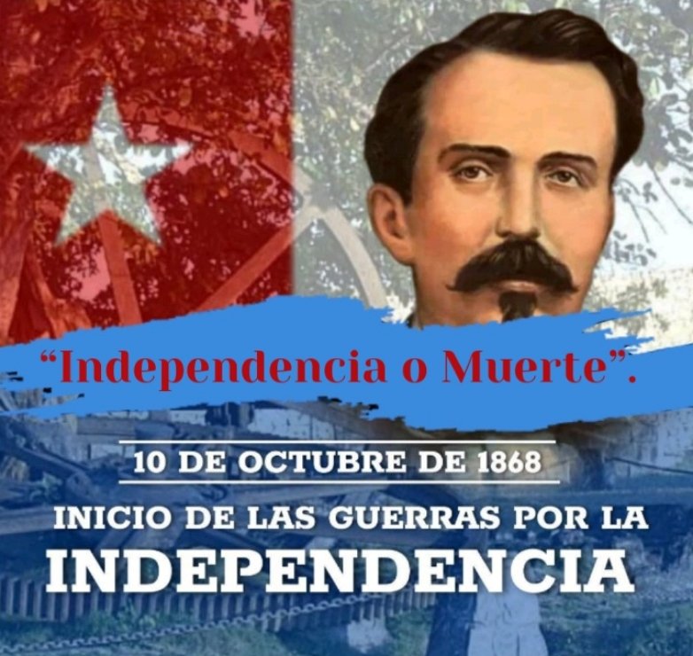 guienamorado's tweet photo. En La Demajagua, Carlos Manuel de Céspedes, el 10 de octubre de 1868, concedió la libertad a los esclavos en su plantación, y los invitó a sumarse a la lucha por la libertad de #Cuba, dando inicio a nuestras guerras por la independencia. #CubaViveEnSuHistoria https://t.co/I9s0WvxgGR