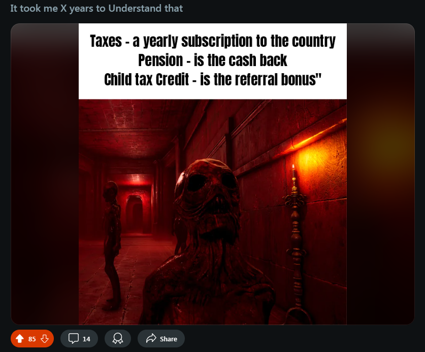 NecrophosisGame's tweet photo. Randomly found on r/meme!
This is interesting! Anyone else have ever made a meme for Necrophosis or The Shore?
#GameDevMeme #IndieDev https://t.co/gOkI6yru7D