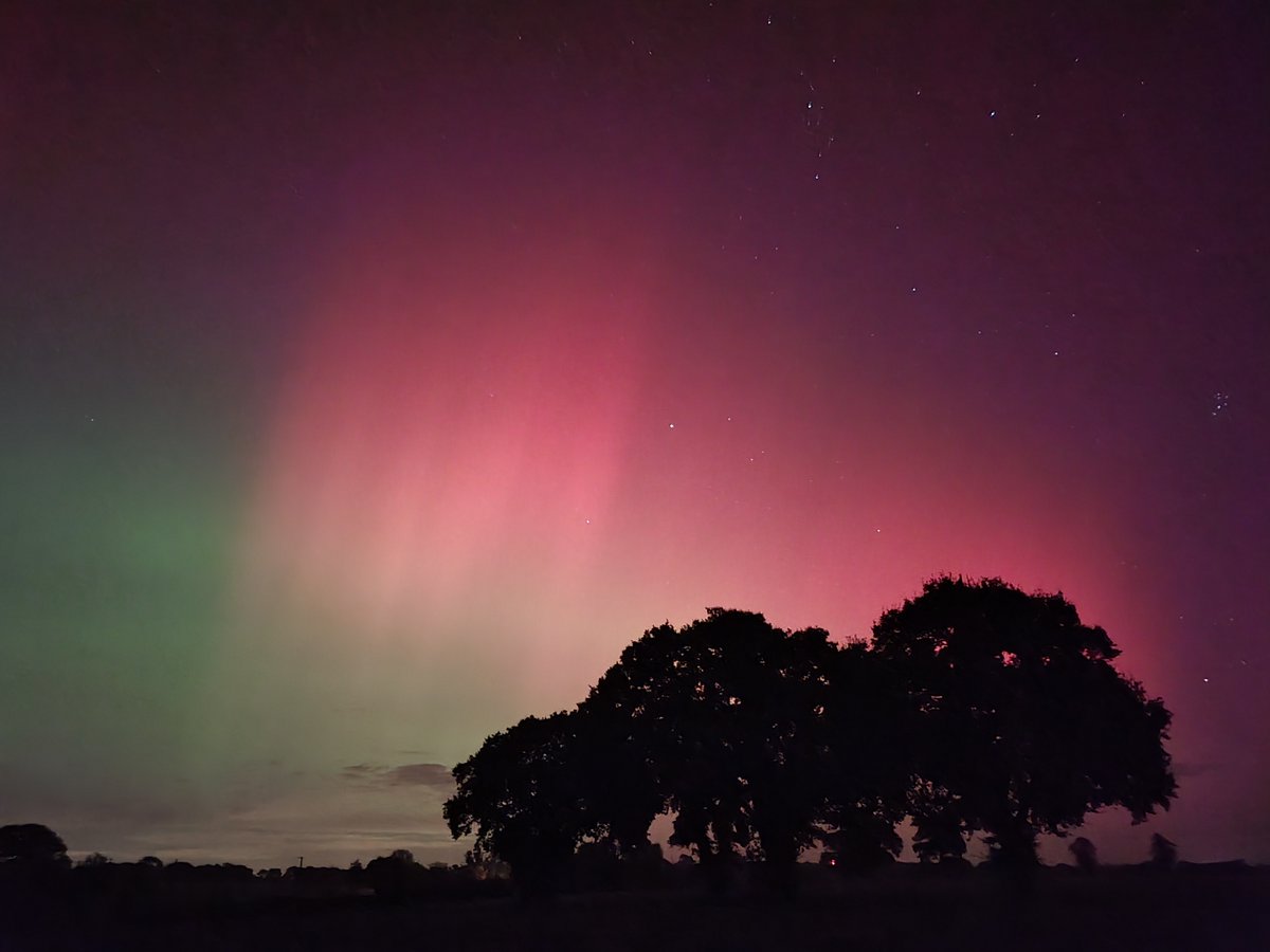 Was not expecting to see northern lights in East Sussex 🤩 #aurora