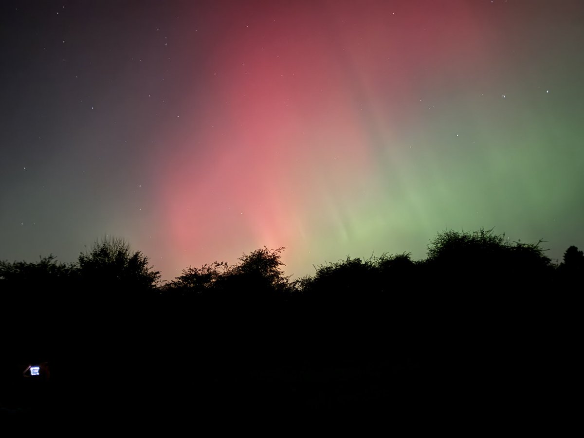 First time I have seen the Northern Lights, from Hob Moor in York