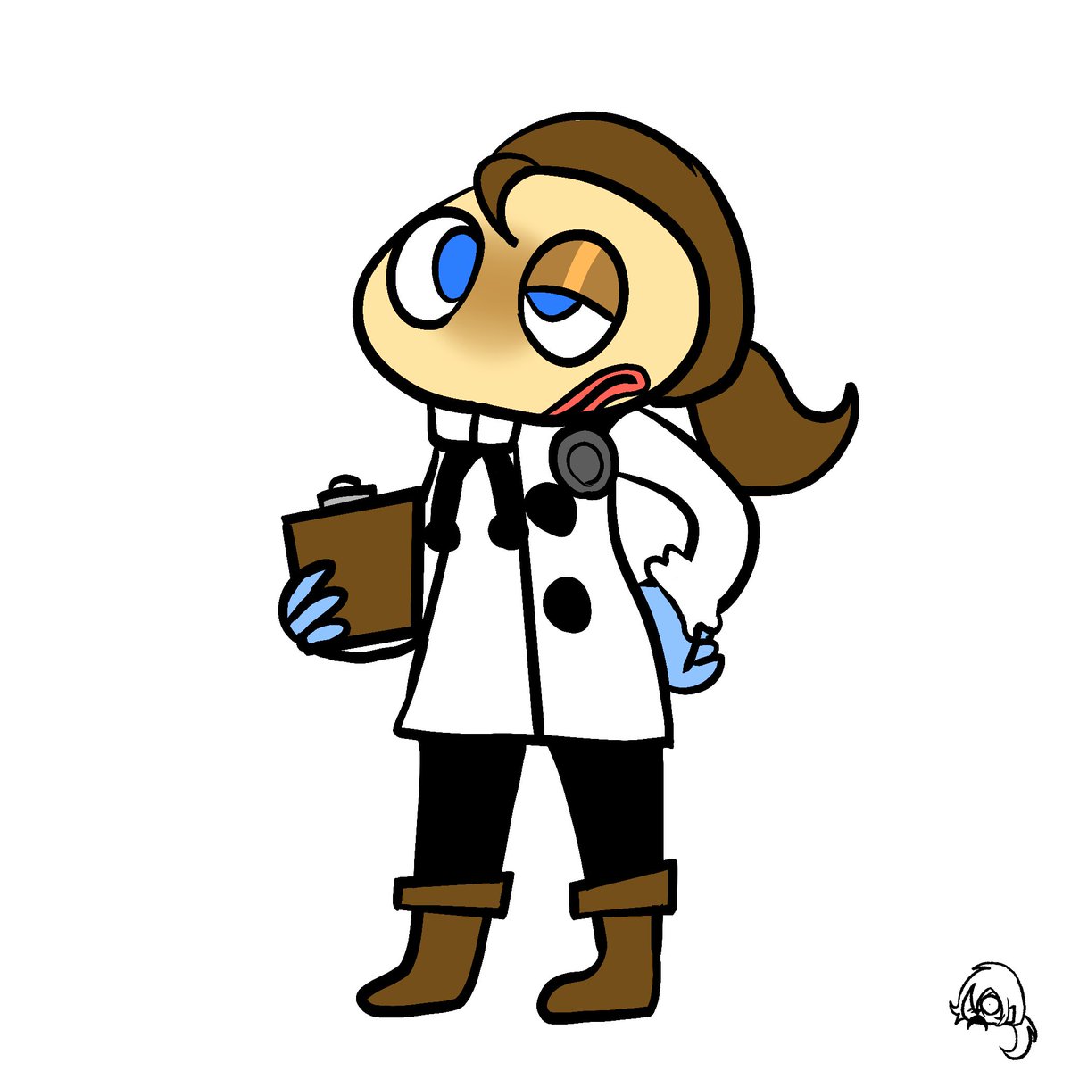 Pretty much what youd look like lmao (i didnt study the artstyle so forgive me for the trash anatomy and line art)