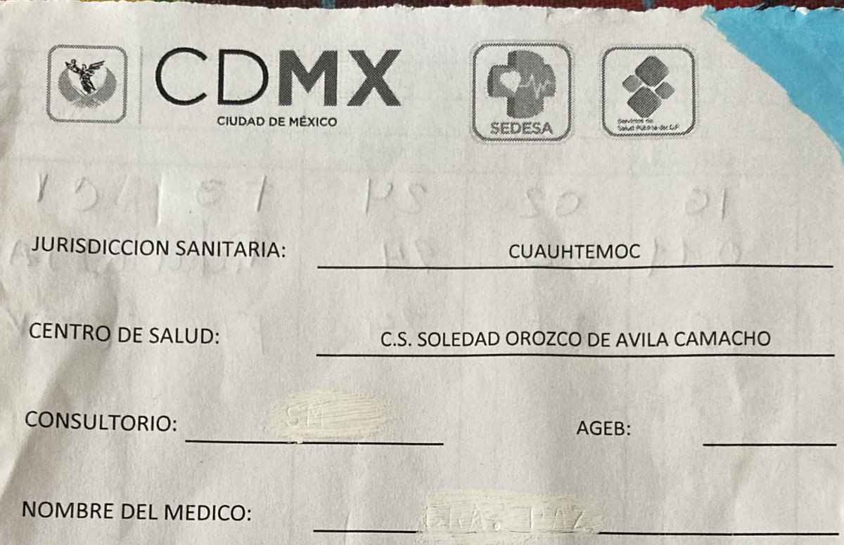 ivanmolinaf's tweet photo. @Claudiashein @ClaraBrugadaM @SSaludCdMx @IMSS_BIENESTAR @ContraloriaCDMX @1/ Hola, soy una persona que rara vez necesita atención médica, pero hoy acudí al C.S. Soledad Orozco de la CDMX porque me siento mal con síntomas de tos, flemas y dolor en la espalda. #SaludCDMX https://t.co/NmgrbEe6RU