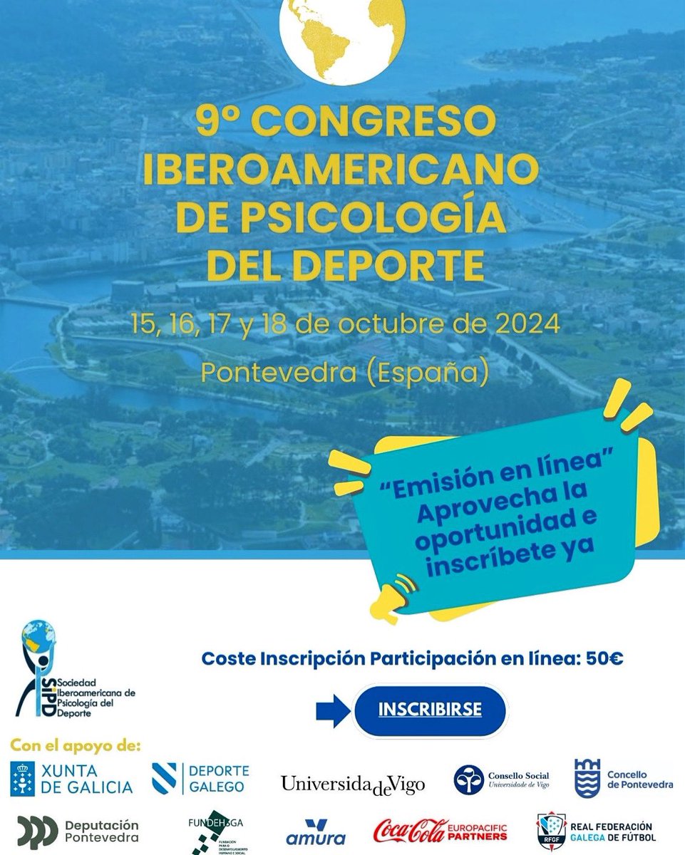 Joaquin Dosil (@joaquindosil) on Twitter photo Ya muy cerca del 9° Congreso Iberoamericano de Psicología del Deporte <a href="/MasterSIPD/">Master SIPD</a> 😊 Si la próxima semana no puedes estar en Pontevedra pero eres una persona apasionada por la psicología del deporte, estaremos encantados de tenerte online!!!! Ya muy cerca del 9° Congreso Iberoamericano de Psicología del Deporte <a href="/MasterSIPD/">Master SIPD</a> 😊 Si la próxima semana no puedes estar en Pontevedra pero eres una persona apasionada por la psicología del deporte, estaremos encantados de tenerte online!!!!