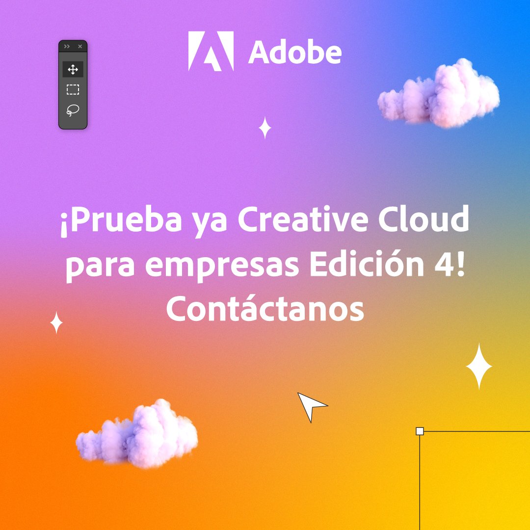 grupodeco's tweet image. Haz que una selfi sea una obra de arte. Crea una película mientras esperas en la cola. Diseña un logotipo para tu empresa o tu vida. Gracias a Creative Cloud, las posibilidades no tienen fin.