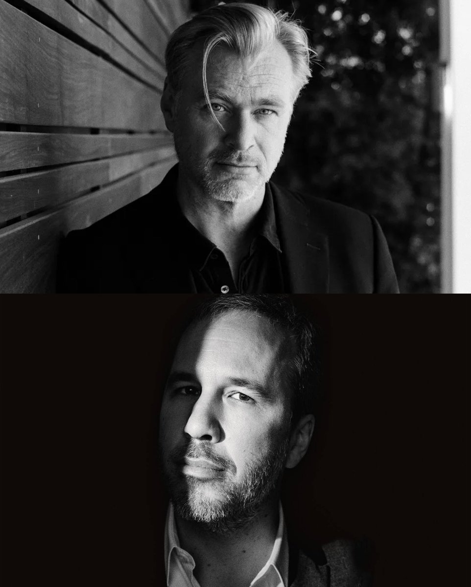 FilmUpdates's tweet image. Christopher Nolan will be hosting a conversation with Denis Villeneuve as part of the ‘DUNE - PART TWO’ awards campaign.