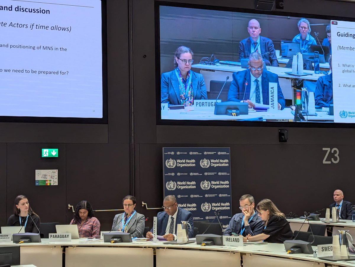 <a href="/DrRJIBrown/">Richard Brown</a> highlighted 🇯🇲's challenges &amp; progress in addressing the disease burden of mental disorders, including the need for more research &amp; financing, <a href="/WHO/">World Health Organization (WHO)</a> convened Mental Health Forum