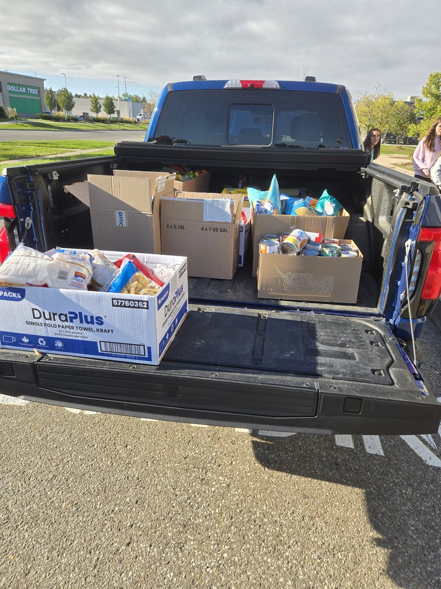 Thank you Holy Family for your generous donations for our food drive.  You donated 573 pounds of food. Thank you to Fines Ford for picking up and delivering our donations to the Caledon Exchange.