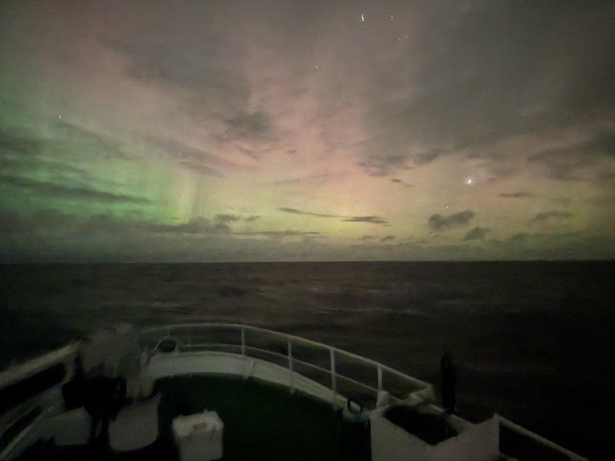 Northern lights from Rockall tonight