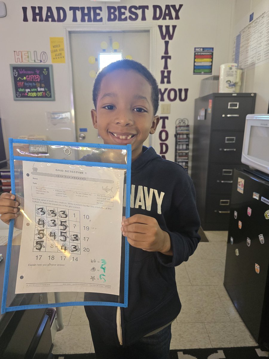 JanetTolbert6's tweet photo. 2nd graders are doing algebra in gifted! They  love it! @LGE__HCS @SparkleTSmith @BrittanySutton_ @PhallonTri https://t.co/Vzy7VdOGxv