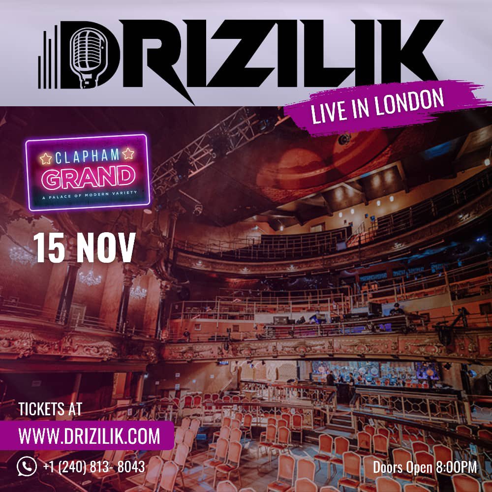 🎤 Live at the iconic Clapham Grand! This historic venue is set to host an epic night you won’t forget.

Secure your spot for an electrifying fusion of African rhythms and chart-topping hits. Join us for a celebration of music that brings together cultures and vibes like never